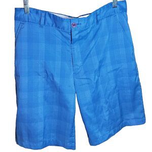 Greg Norman For Tasso Elba Mens Size 34 Golf Shorts Cobalt Blue